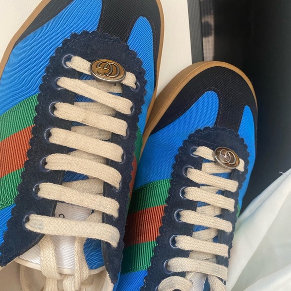 Gucci Rarest Bright Blue G74 Sneakers ✨FIRM PRICE✨ - Picture 8 of 10